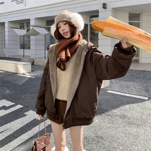 【冬季】保暖连帽两面穿派克服外套2D148-A366-1-P155-K255图片
