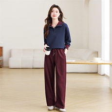 藏青+安哥拉红裤