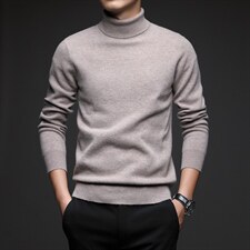 男士羊毛衫秋季圆领针织衫中年男士宽松爸爸装毛衣时尚百搭上衣，男装针织衫/毛衣，电商B212（原钱塘6029）