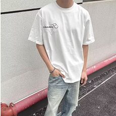 美式黑色立体浮雕短袖男款夏季小众提花刺绣t恤重磅半袖TC23，男装T恤，星座1116A（原606A-3）