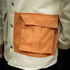 J秋季新款宽松大码男大口袋工装夹克男外套薄，男装夹克，电商B369（原A024）