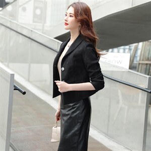 春秋修身小香风小西装短外套短款女小个子名媛气质收腰显瘦小外套图片