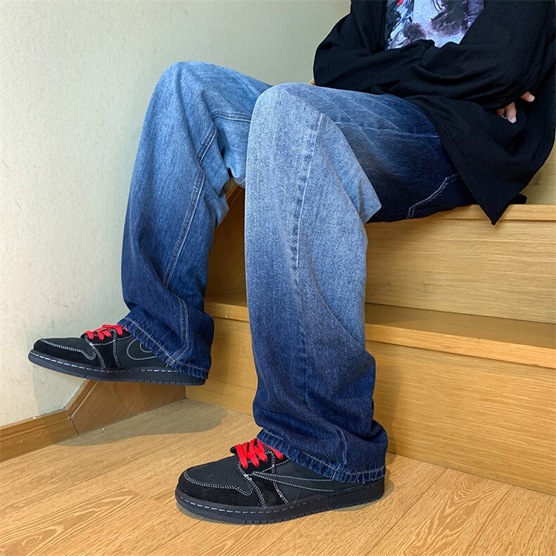K6603-P55控68！美式复古高街vibe风渐变色牛仔裤男,男装牛仔裤,电商B369（原A024）