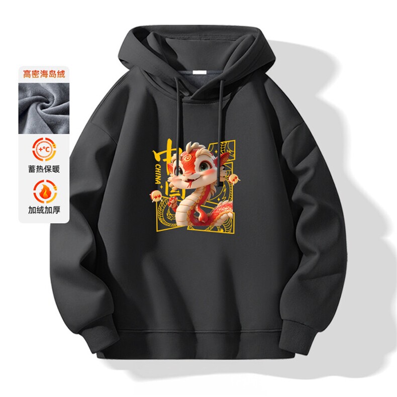 抖音得物供货可提供视频买家秀秋冬重磅美式宽松连帽卫衣DL2292,男装卫衣,电商A486