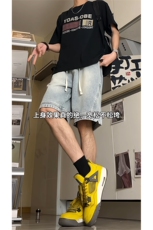 夏季新款水洗牛仔短裤A450特P40控58，男装牛仔裤，电商A309
