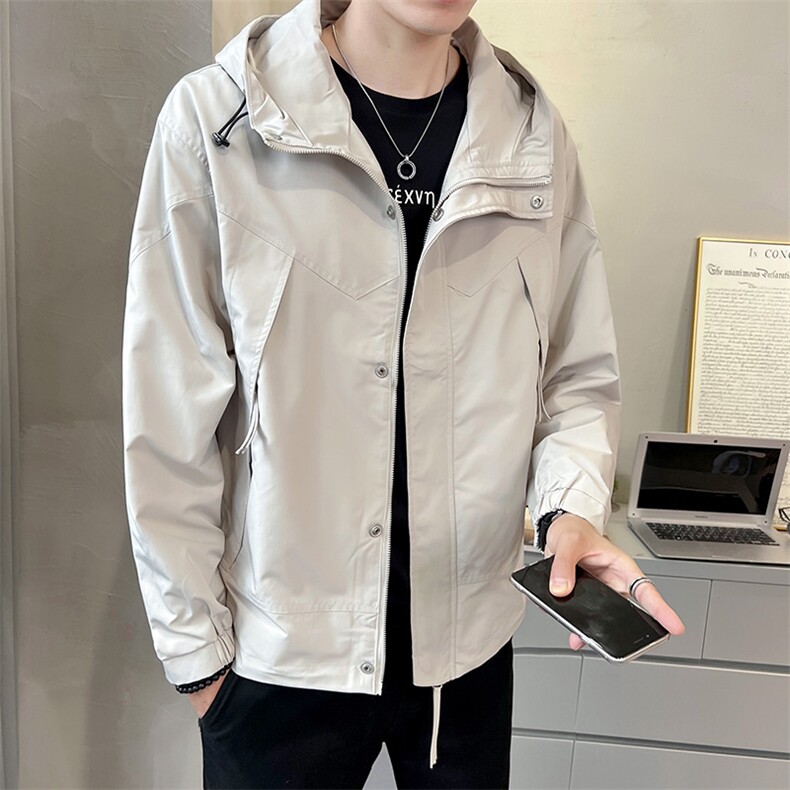 2025新款秋季工装外套男潮牌印花休闲长袖男夹克D327-2311-P85,男装夹克,电商D327