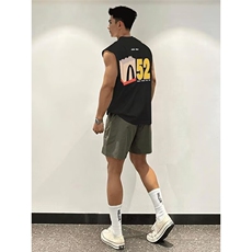 1506/QM950/P33潮美式趣味麦当劳短袖T恤新款宽松重磅情侣上衣，男装T恤，星座1506