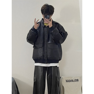 网图现货 春季皮衣夹克 飞行员外套 1209-1-JK19-P90主推可谈图片