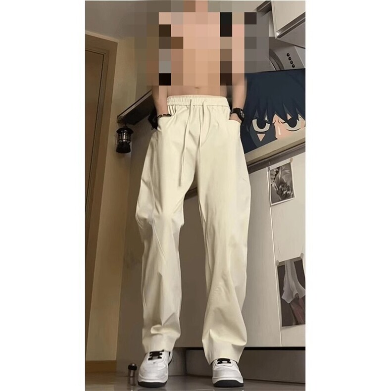 夏季弯刀裤子男夏季户外速干直筒工装伞兵裤cleanfit休闲阔腿裤,男装工装外套,电商B212（原钱塘6029）