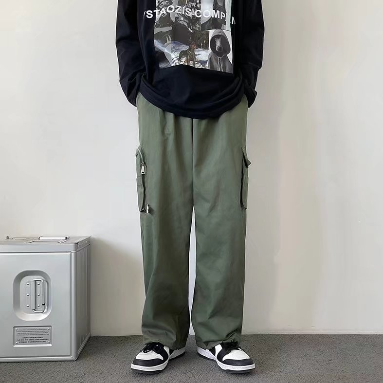 纯棉男士秋冬季潮牌ins宽松运动裤束脚休闲长裤A527P35,男装休闲裤,星座1116-2