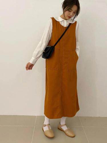 背带裙-橘色和白色你pick哪个？，其它，LUCY