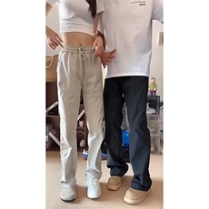 美式斜切裤子男2025春季新款三防运动速干宽松直筒微喇冲锋休闲裤，男装休闲裤，星座1008