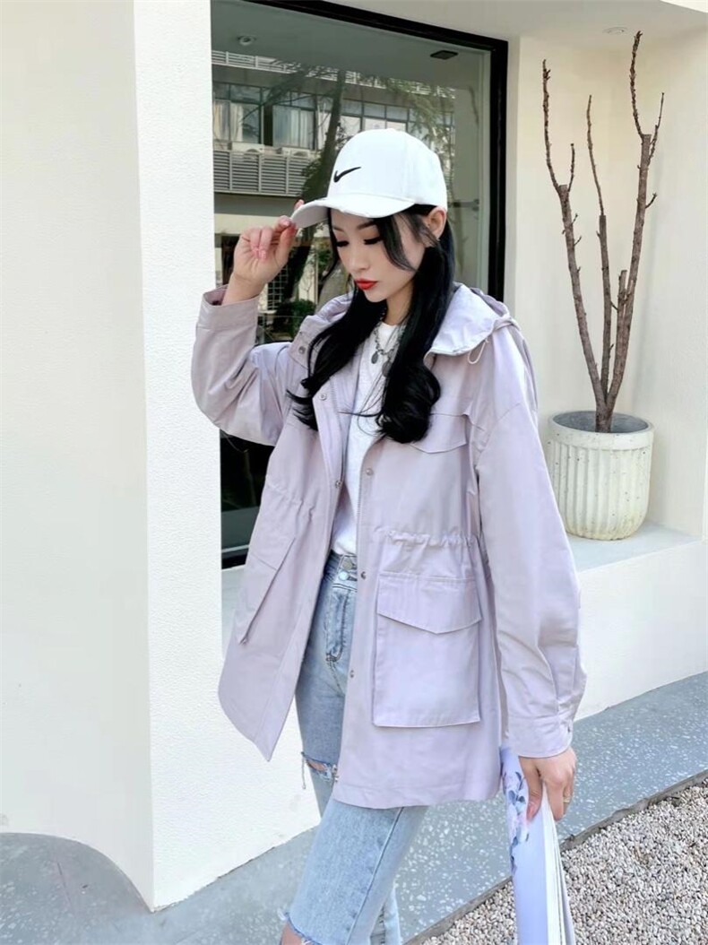现货，韩版风衣，女装风衣，春语雨桐