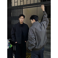 26春装新款美拉德立领飞行夹克boxy廓形休闲百搭外套上衣JK6500，男装夹克，电商A486