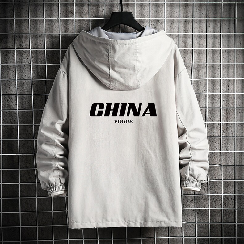 JK41001-P85 加棉款-P115 纯棉连帽夹克男士大码工装夹克男 网格图片