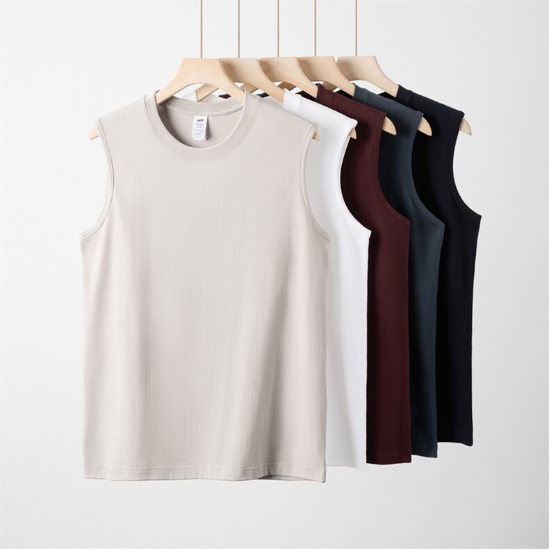 SANHAIJING日系重磅230g纯棉无袖背心#03D不含独立包装包装+0.5，男装背心/马甲，电商A110