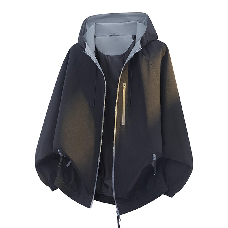 美式高街户外骑行登山服防水防风宽松大码潮百搭夹克外套8601-P55,男装夹克,电商B306