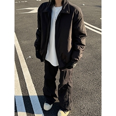 秋冬新款港风大码日系翻领保暖棉服男女潮XZ213-MF10-特P68控128，男装棉衣，星座213
