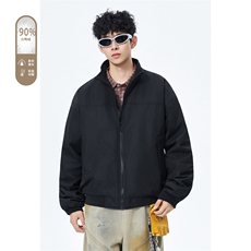 广检90%白鸭绒冬季无影墙羽绒服充绒量75gM-5XHY25598-特P109，男装羽绒服，电商A022