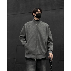 高品质设计感pu皮结构夹克外套男CP96-特p75，男装夹克，电商B371