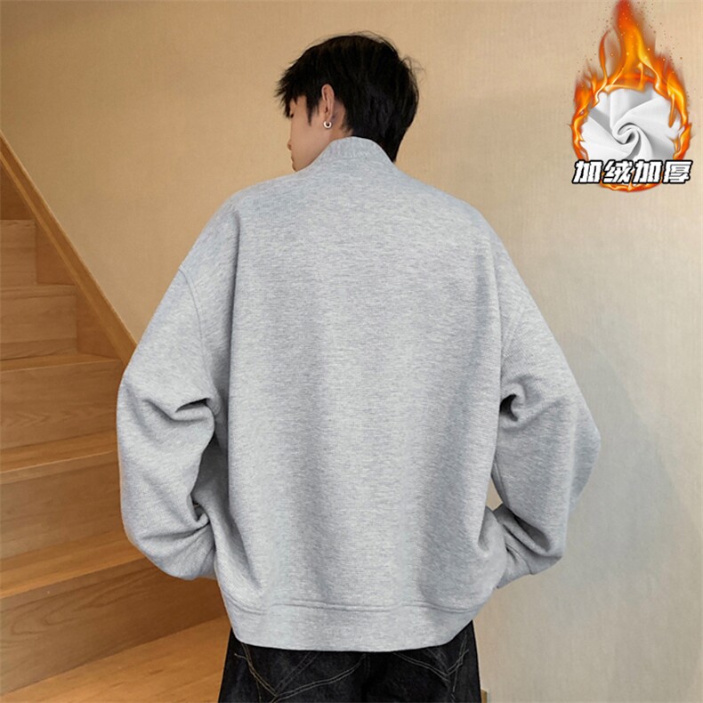 2025HW25633加绒内景大码华夫格开衫卫衣M-5XHW25968-特P45,男装卫衣,电商A022