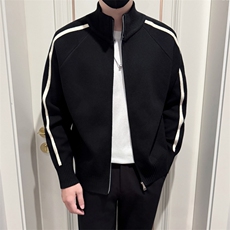 B340MY0602P88138店主风小伙风设计感拉链开衫毛衣外套，男装针织衫/毛衣，电商B340
