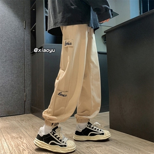 XZ616 早秋季新款纯棉刺绣宽松束脚休闲裤 TY513 P55控68图片