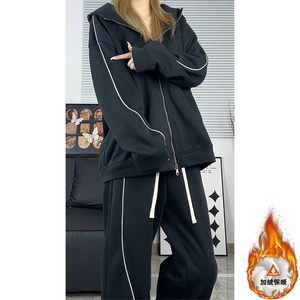 加绒加厚运动服套装W4683JR（加绒）特P60/K8666JR（加绒）特P45图片