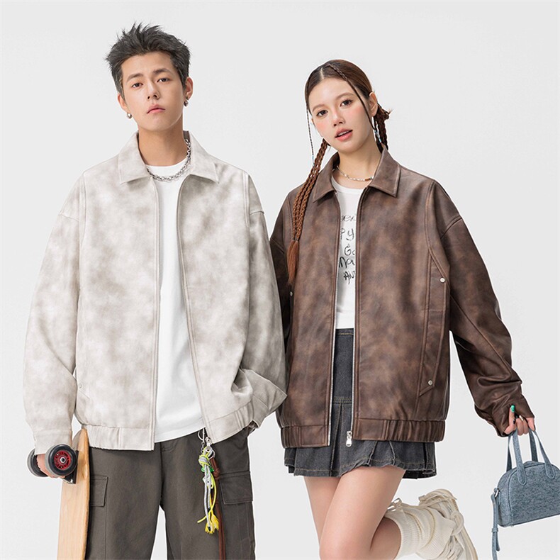情侣款美式皮衣扎染户外机能飞行外套，男装皮衣，星座1206-1（原A206-1）