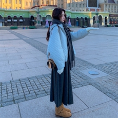 菱格羽绒服外套女2025新款秋冬加厚小个子高级感气质百搭夹克上衣，女装羽绒服，2C086
