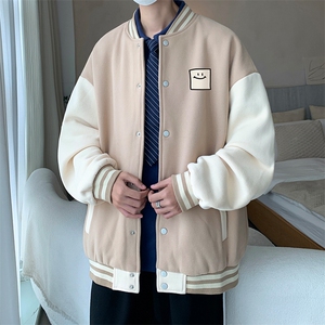 摇粒绒棒球服男大码开衫卫衣男夹克 BF86316-P65图片
