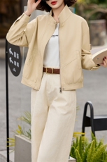BAO引流海宁仿真皮皮衣女外套短款春装新款休闲气质仿绵羊皮夹克，女装皮衣，跑量工厂店