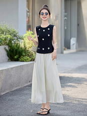 夏季2026重工小香风套装裙高级感时尚收腰显瘦气质两件套职业女装，女装套装/套裙，尚洛菲