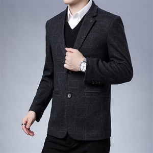 男士西装外套单件西服男上衣休闲薄款2023新款春秋季中年爸爸单西图片