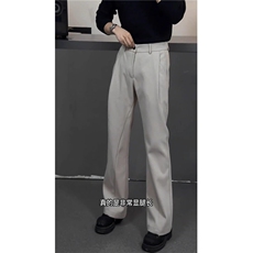 现货主推弯刀微喇显高宽松百搭休闲西裤男K0822/P45，男装西裤，星座205-3