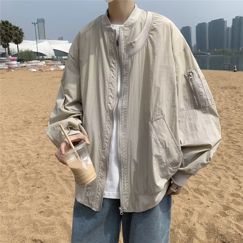 青春流行男夹克文艺潮外套防晒衣LF67P38图片