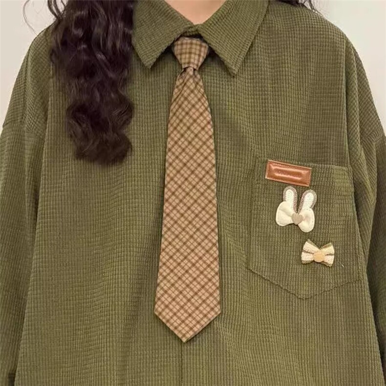 3038-P502026春秋日系复古宽松长袖衬衫女学院风休闲宽松衬衣,男装衬衫,电商B323A