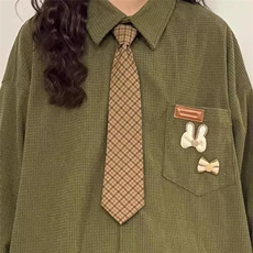 3038-P502026春秋日系复古宽松长袖衬衫女学院风休闲宽松衬衣，男装衬衫，电商B323A