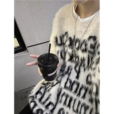 美式水貂绒毛衣男款秋冬季街头宽松慵懒风针织衫毛绒绒上衣，男装针织衫/毛衣，星座716-2