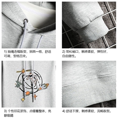 WY2142-P35加绒款-P40纯连帽卫衣男大码运动帽衫宽松薄网格，男装卫衣，电商A040A