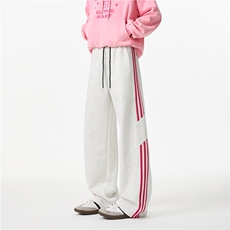 白灰红条
