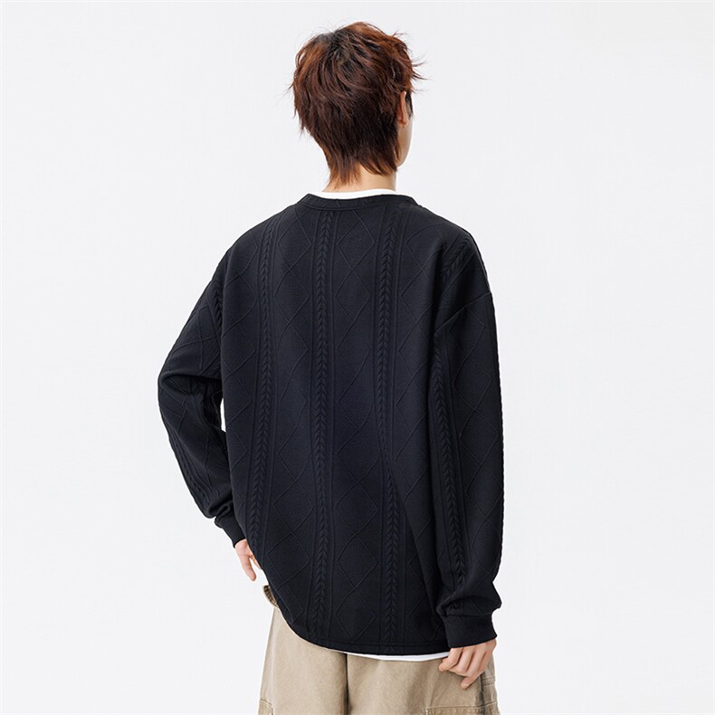 潮流宽松假两件卫衣潮牌休闲上衣A161-MT-2601-P45,男装卫衣,电商A161