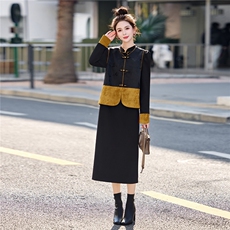 2026年春季新款女装时尚气质新中式套裙婚礼晚宴礼服，女装套装/套裙，关键词