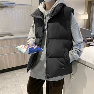 2021复古棉马甲男冬季外穿潮牌羽绒棉马夹无袖外套A   W2304-P45图片