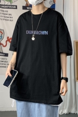 2021港风圆领青春休闲大码运动日系原宿潮流男士短袖宽松7036F20，男装T恤，星座227-7