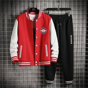 2025春季新款潮男棒球服大码运动班服套装XZ102A-4-Q8687-P95图片