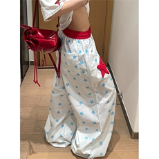WE1772-P42美式星星休闲裤男宽松直筒阔腿，男装休闲裤，电商B323A