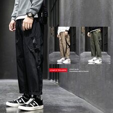 2021秋冬新款潮牌工装裤男士潮流百搭休闲运动裤A438，男装休闲裤，电商A438
