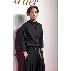 抖音得物品质二开26春装中性风冰丝休闲长袖衬衣垂感宽松上衣W88，男装衬衫，电商A486-1