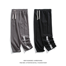 抖音品质潮流宽松拉链褶皱设计宽松冲锋裤B315-K24002-p55控78，男装休闲裤，电商B315